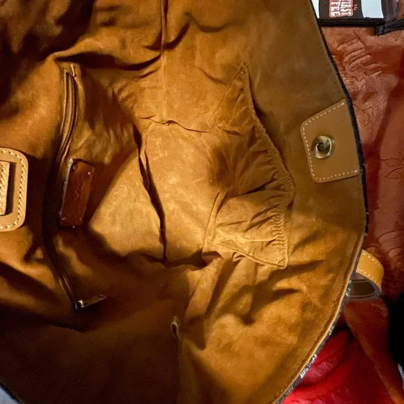 Jean and Tan Tote Bag - Picture 5 of 7